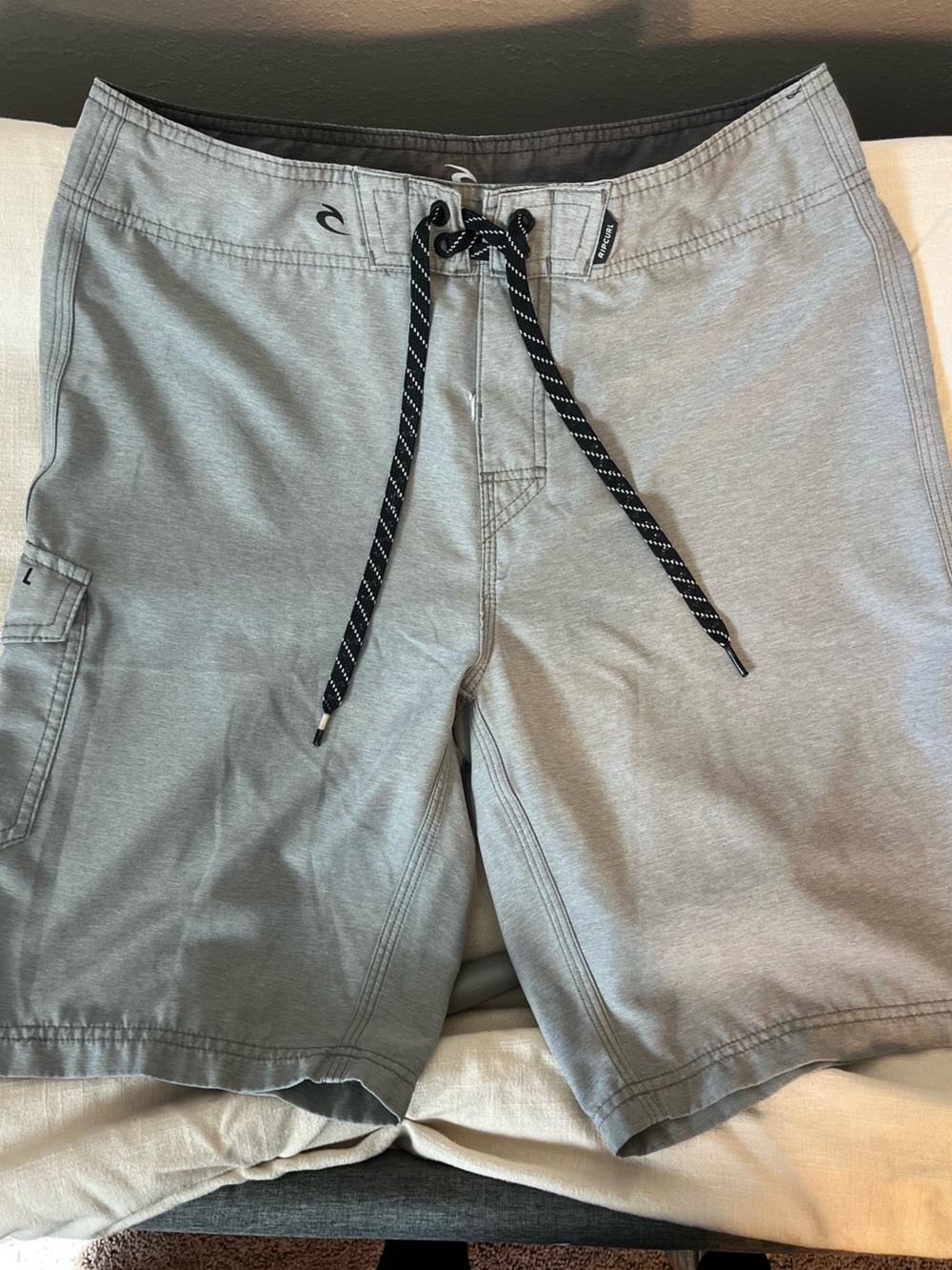 Rip Curl Light Gray Men's Drawstring Swim trunks